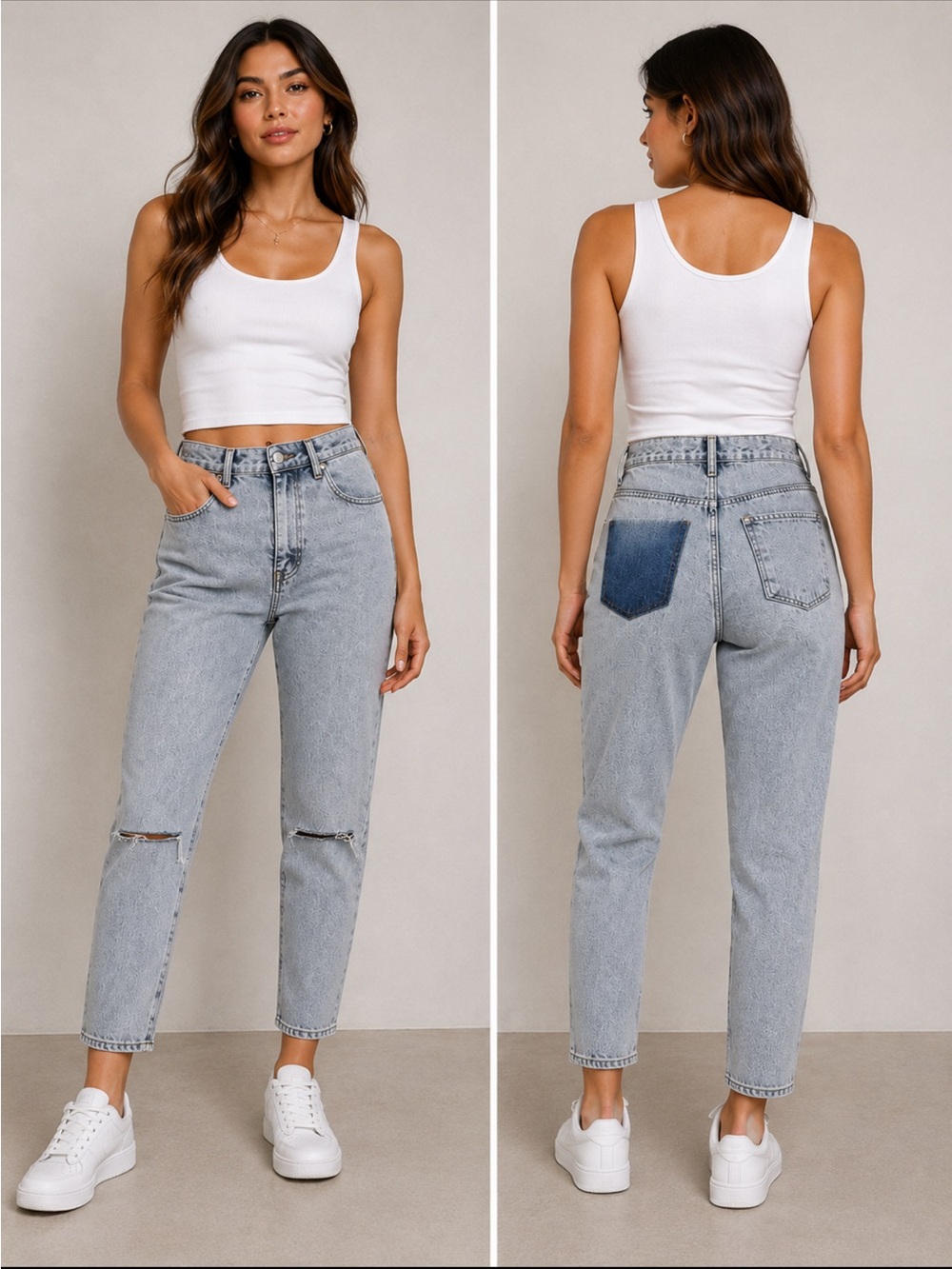 NWT Insane Gene High Waisted “Mom” “80’s” Style Retro Tapered Ankle Jeans Size 7